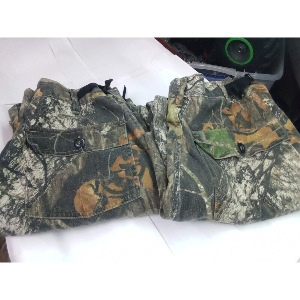 2 Pairs Mossy Oak Field Staff Men's Size Small Camo Hunting Fishing Pants